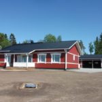 Punainen omakotitalo